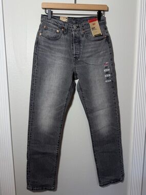 NWT Levi’s Women’s 501 Light Black Denim Jeans - Size 26x30